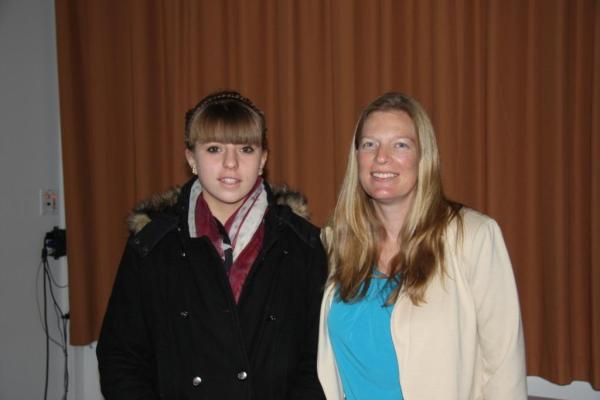 Deux pionnières réunies. Mélissa Mayeux et Justine Siegal en janvier 2013, lors d'une conférence sur le baseball féminin à l'INSEP, organisée par la FFBS.